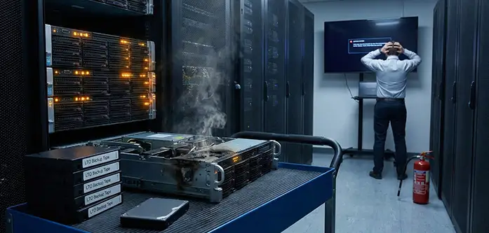آسیب دیدن سرور و Backup سازمان