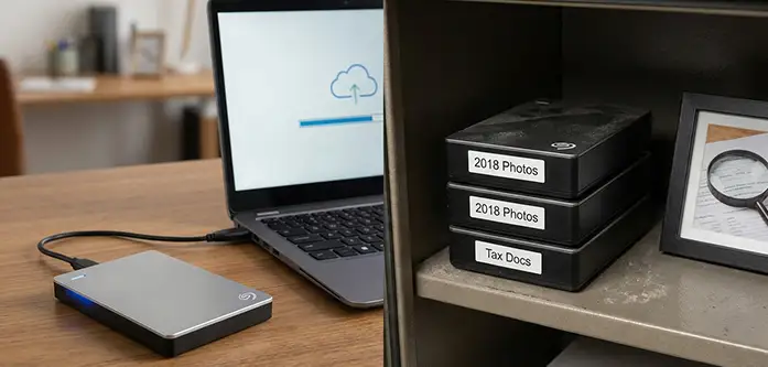 تفاوت محل ذخیره سازی Backup و Archive